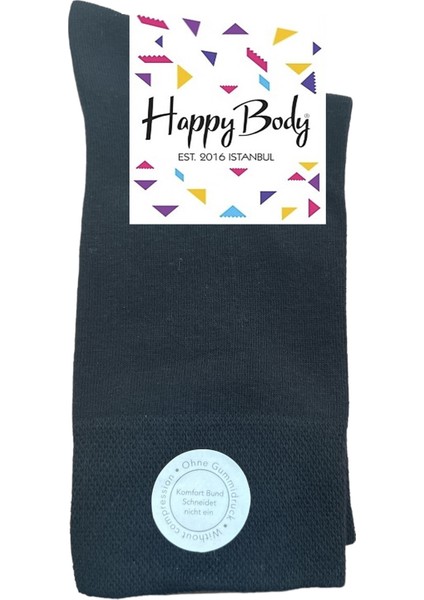 Happy BODY(ART.13401) 3'lü Organik Erkek Dikişsiz Soft Sıkmayan Lastik Şeker Çorap modelleri