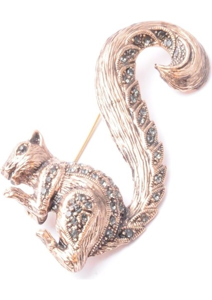 Broş Fıgurlu Otantık Desenli Bronz Kristal Taşli fiyatları