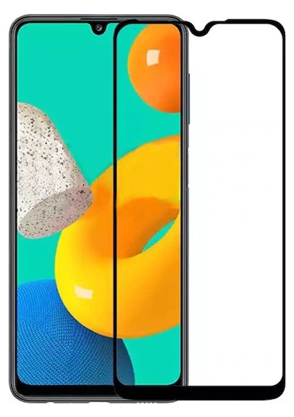 Samsung M22 M32 Ekran Koruyucu 9d Tam Kaplama Cam Siyah