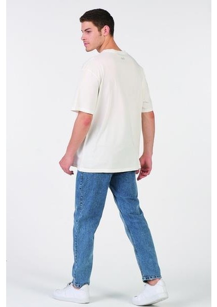 Oversize T-Shirt I'm Cool Dog Ekru
