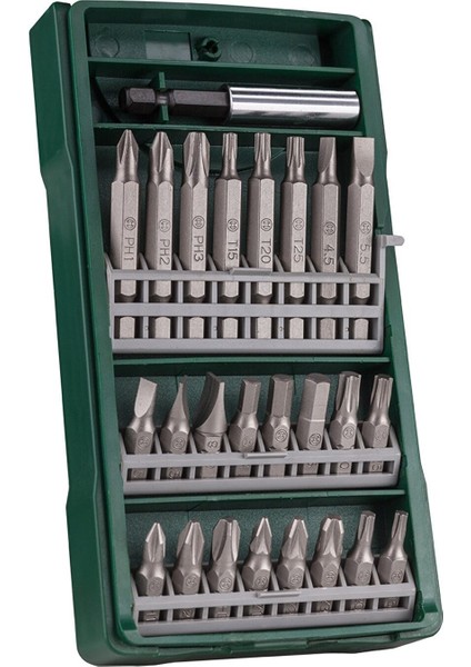 Çift Akülü Matkap Şarjlı Matkap Akülü Vidalama 12V 2A EDD12 + Bosch 25 Parça Vidalama Ucu Seti