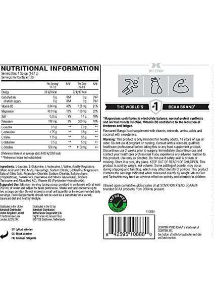 Xtend Bcaa, 30 Servings
