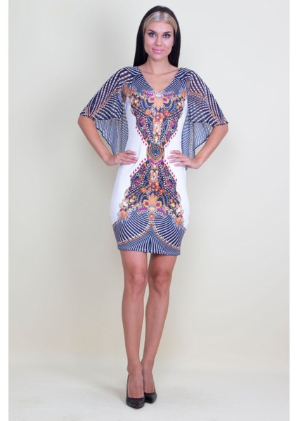 Şifon Detaylı Elbise