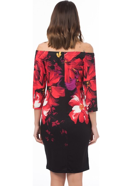 Kadın Mavi Omuz Detaylı Elbise 26N11858 fiyatları