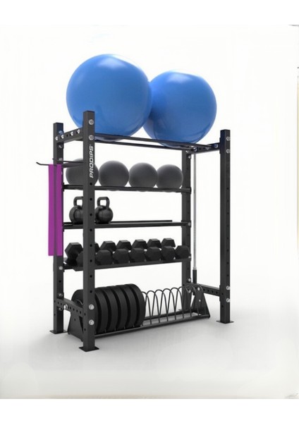 Gym Fitness Crossfit Ağırlık ve Aksesuar Depolama Standı