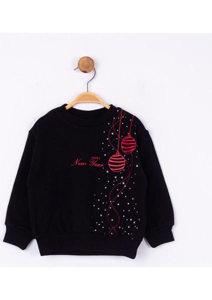NK-33642 Happy New Year Baskılı Sweat