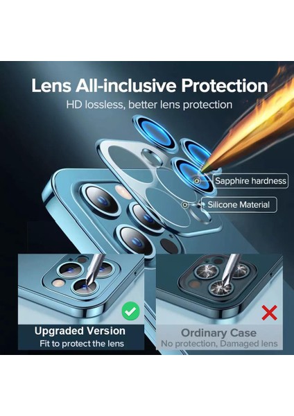 iPhone 14 Pro Max Kılıf 3D Kamera ve Lens Mercek Korumalı Ultra Lüks Razer Plating Case fırsatları