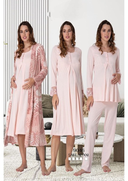 Pembe Hamile Lohusa Set