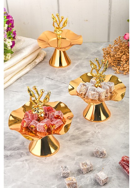 Japongülü Gold Lokumluk Sunumluk Kahve Yanı 6 Adet. fırsatları