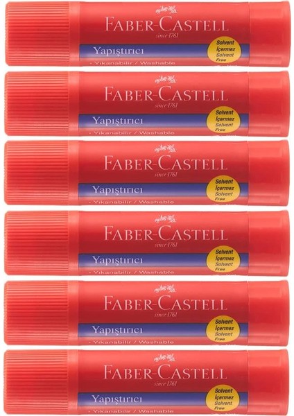 Glue Stick Yapıştırıcı Katı Yapıştırıcı 40 gr Ruj Yapıştırıcı 6 Adet