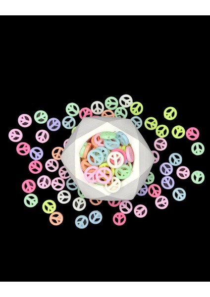 Barış Figürlü Şeker Boncuk (25 Adet)