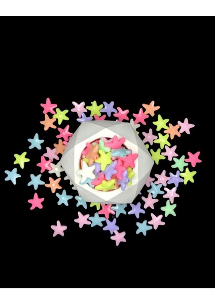 Yıldız Figürlü Şeker Boncuk (25 Adet)