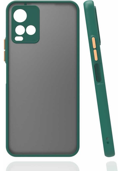 Apsuwa Vivo Y21S Kılıf Hux Arkası Buğulu Silikon + Ekran Koroyucu