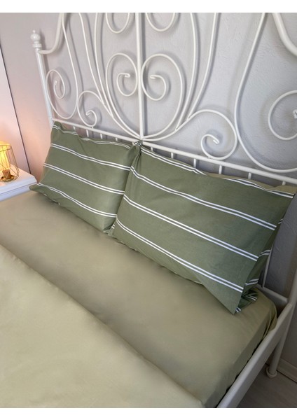 Çift Kişilik Su Yeşili Renkli Lastikli Çarşaf fırsatları
