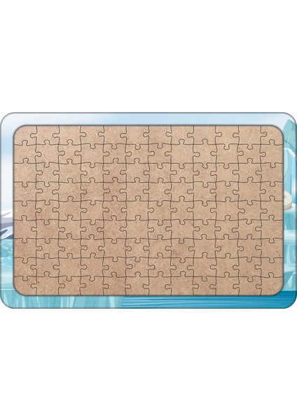 Sevimli Kutup Ayıları 108 Parça Ahşap Çocuk Puzzle Yapboz
