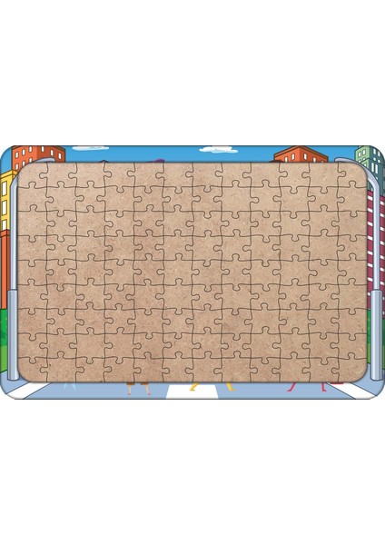 Süper Kahramanlar 108 Parça Ahşap Çocuk Puzzle Yapboz Model