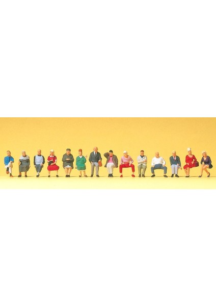 10524 1/87 Sitzende Reisende. 14 Figuren