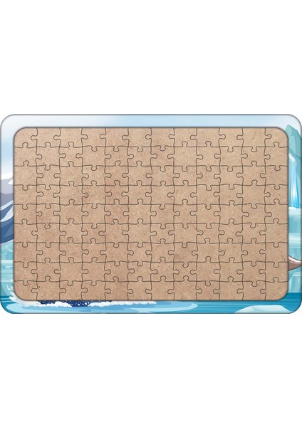 Sevimli Foklar 108 Parça Ahşap Çocuk Puzzle Yapboz Model 1