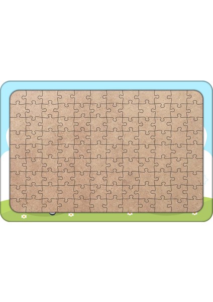 Okula Gidiyoruz 108 Parça Ahşap Çocuk Puzzle Yapboz