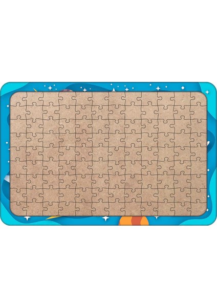 Galaksi 108 Parça Ahşap Çocuk Puzzle Yapboz Model 3