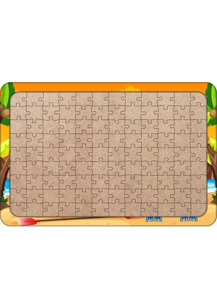 Kano Gezisi 108 Parça Ahşap Çocuk Puzzle Yapboz