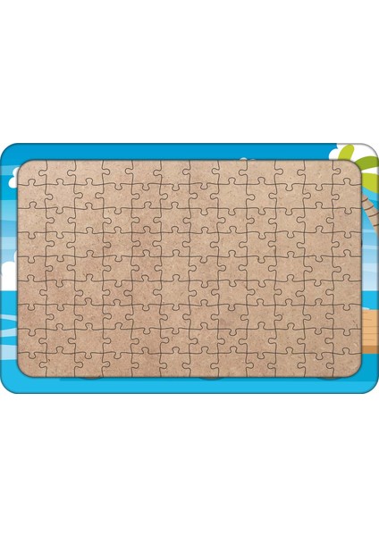 Iskeledeki Çocuklar 108 Parça Ahşap Çocuk Puzzle Yapboz