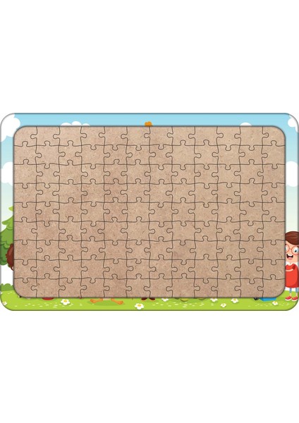 Dünya ve Çocuklar 108 Parça Ahşap Çocuk Puzzle Yapboz