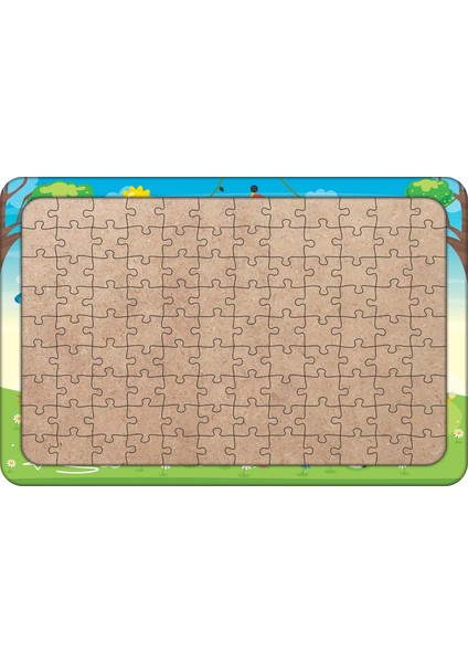 Kalem Ev 108 Parça Ahşap Çocuk Puzzle Yapboz