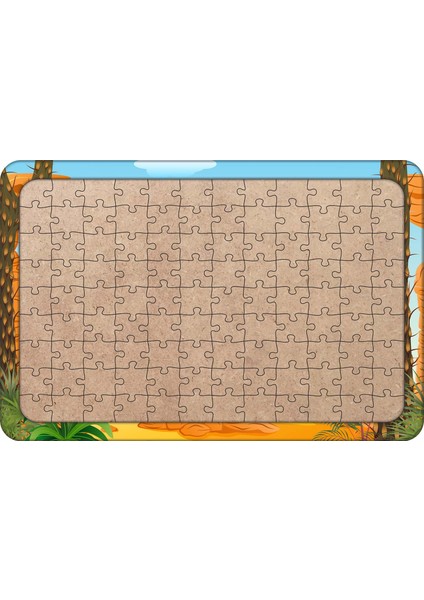Anne Vebebekdinozorlar 108 Parça Ahşap Çocuk Puzzle Yapboz Mo