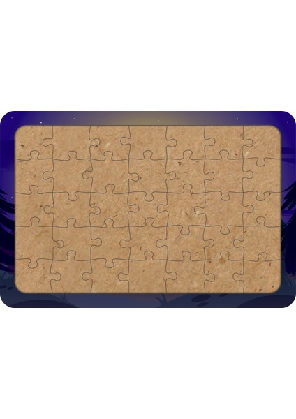 Ay Dede 35 Parça Ahşap Çocuk Puzzle Yapboz