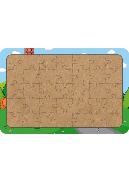 Oyun Zamanı 35 Parça Ahşap Çocuk Puzzle Yapboz