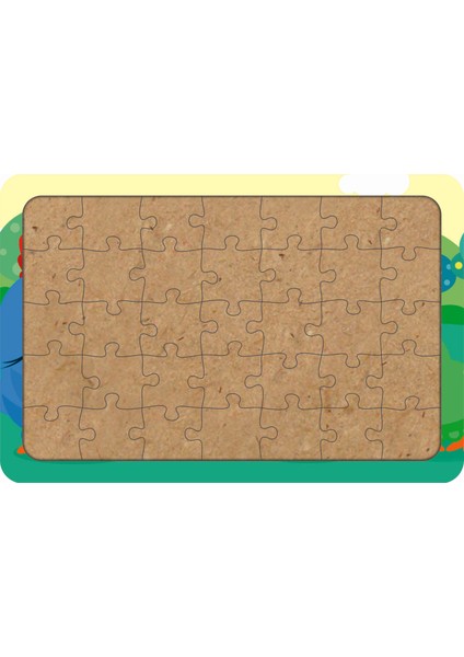 Tavuklar 35 Parça Ahşap Çocuk Puzzle Yapboz