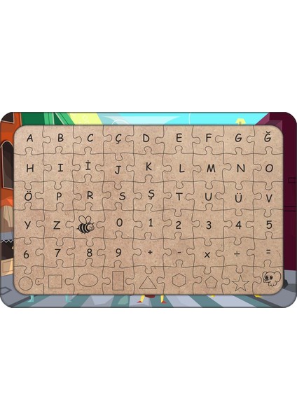 Süper Kahramanlar 54 Parça Ahşap Çocuk Puzzle Yapboz Model 2