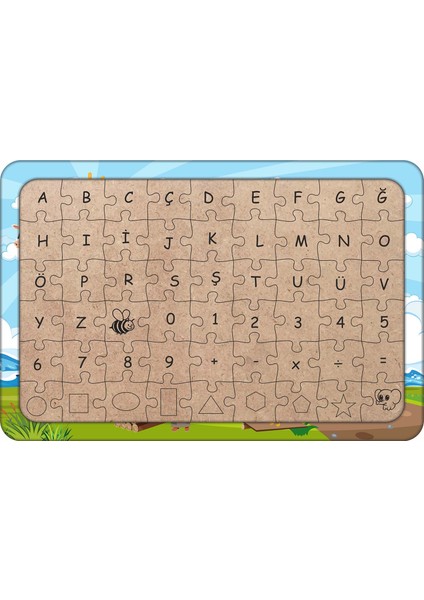 Nuhun Gemisi 54 Parça Ahşap Çocuk Puzzle Yapboz Model 2