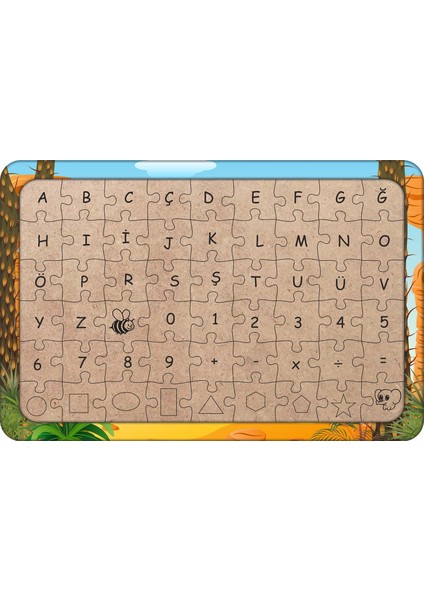 Dinozor Hadrosaur 54 Parça Ahşap Çocuk Puzzle Yapboz