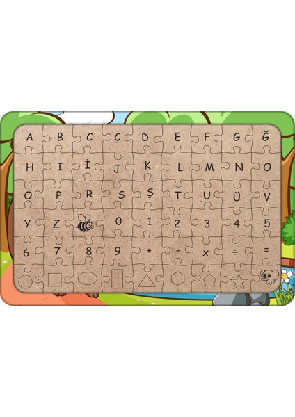 Ayıcıklar 54 Parça Ahşap Çocuk Puzzle Yapboz