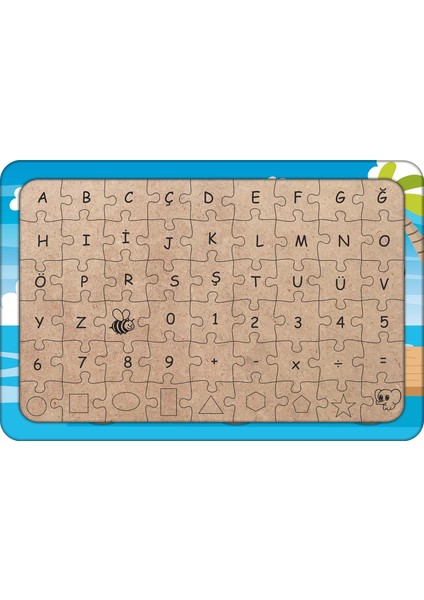 Iskeledeki Çocuklar 54 Parça Ahşap Çocuk Puzzle Yapboz