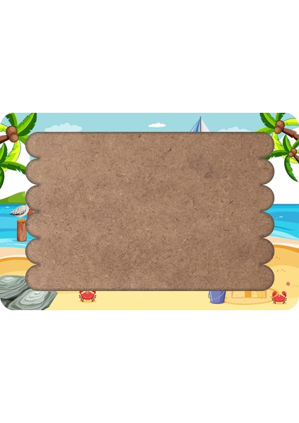 Tekne Tatili Çubuk Ahşap Çocuk Puzzle Yapboz