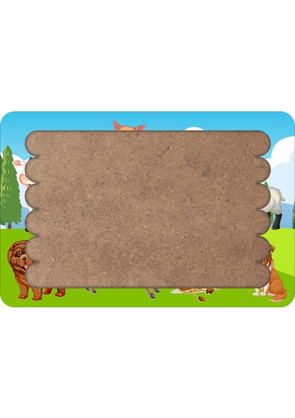 Hayvancıklar Çubuk Ahşap Çocuk Puzzle Yapboz Model 1