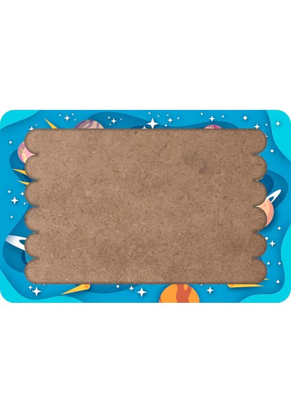 Galaksi Çubuk Ahşap Çocuk Puzzle Yapboz Model 3