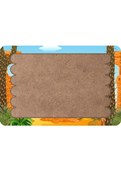 Dinozor Tyrannosaurus Çubuk Ahşap Çocuk Puzzle Yapboz