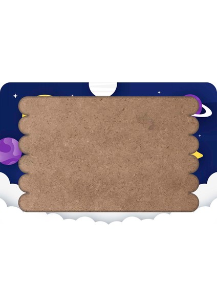 Galaksi Çubuk Ahşap Çocuk Puzzle Yapboz Model 1