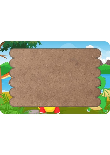Bebek Dinozorlar Çubuk Ahşap Çocuk Puzzle Yapboz