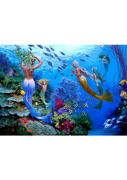 Balık Pisces Burç 1000 Parça Ahşap Puzzle Yapboz