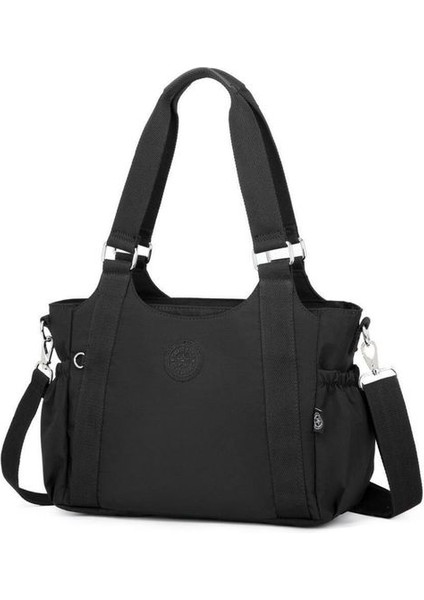 Krinkıl Siyah Kumaş Kadın Omuz Çantası SMB1163 fiyatları