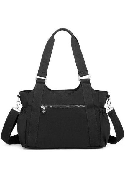Krinkıl Siyah Kumaş Kadın Omuz Çantası SMB1163 modelleri