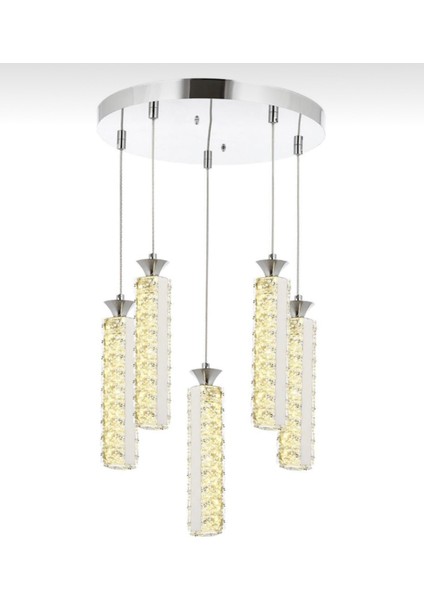 Krom Paslanmaz Powerled Avize