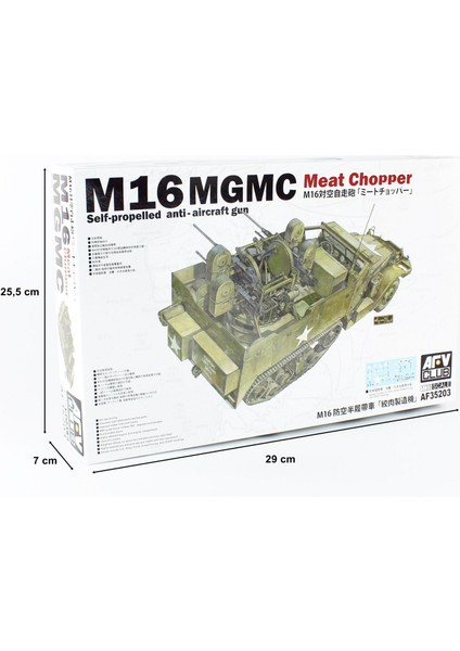 AF35203 1/35 M16 Yarı Paletli Uçaksavar Demonte Plastik Maketi