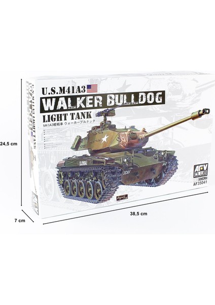 Afv Club AF35041 1/35 M41A3 Walker Bullbog Hafif Tankı Demonte Plastik Maketi