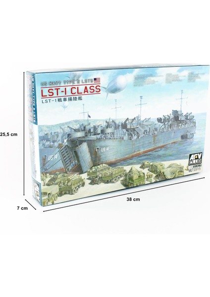 Afv Club SE73515 1/350 Us Ww2 Lst-1 Class Çıkartma Gemisi Demonte Plastik Maketi